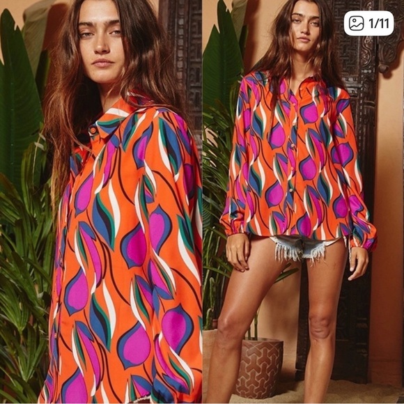 BUCKETLIST printed blouse - Picture 6 of 7